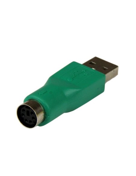 StarTech.com Adaptador Ratón conector PS 2 MiniDIN Hembra a USB Macho Verde