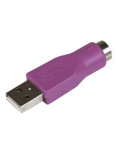 StarTech.com Adaptador Conversor PS 2 MiniDIN a USB para Teclado - PS 2 Hembra - USB A Macho - Violeta