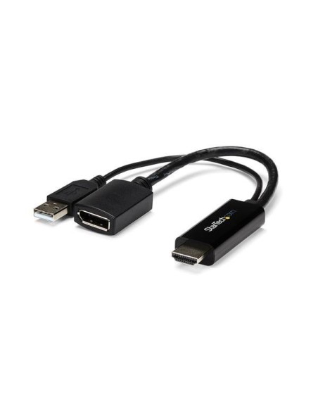 StarTech.com Adaptador Conversor HDMI a DisplayPort - 4K - Negro