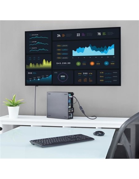 StarTech.com Adaptador Conversor HDMI a DisplayPort - 4K - Negro