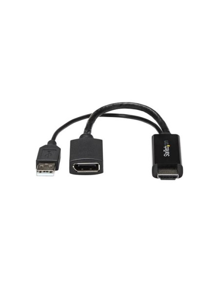 StarTech.com Adaptador Conversor HDMI a DisplayPort - 4K - Negro