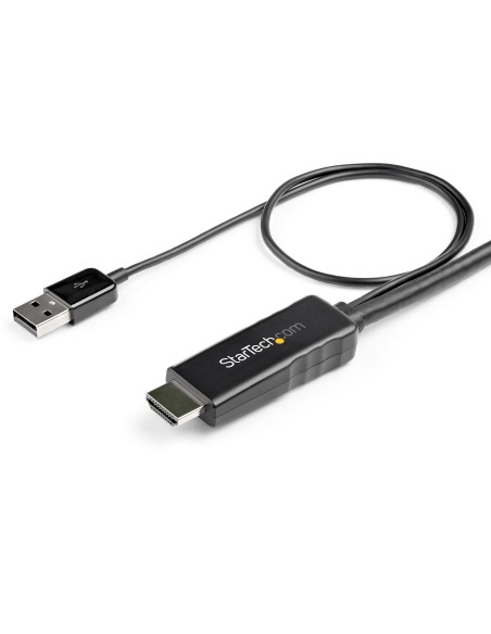 StarTech.com Cable de 2m HDMI a DisplayPort - 4K 30Hz - Fuente de energÍ­a USB - Negro