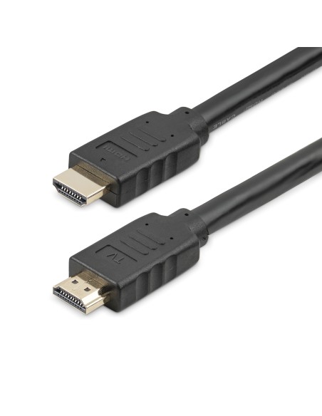 StarTech.com Cable de 15m HDMI con ethernet de alta velocidad Activo 4K - Cable HDMI CL2 para Instalación en Pared - Negro