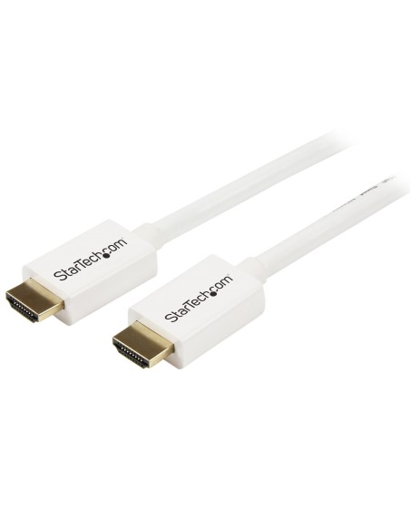 StarTech.com Cable HDMI de alta velocidad de 7m - Macho a Macho - Certificado CL3 Instalación en Pared - Blanco