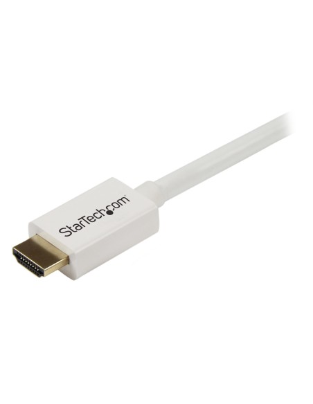 StarTech.com Cable HDMI de alta velocidad de 7m - Macho a Macho - Certificado CL3 Instalación en Pared - Blanco