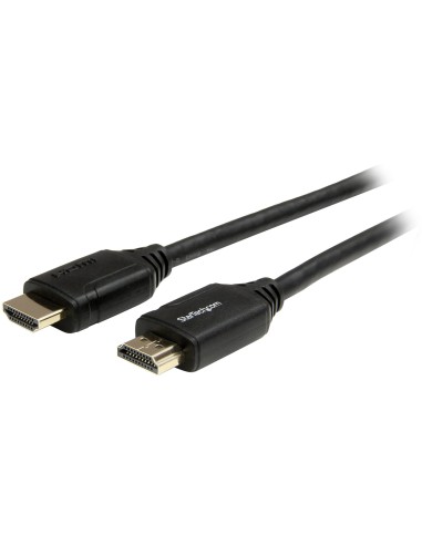 StarTech.com Cable HDMI premium de alta velocidad con Ethernet - 4K 60Hz - Macho a Macho - 1m Negro