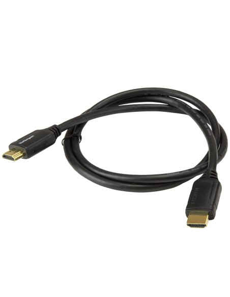 StarTech.com Cable HDMI premium de alta velocidad con Ethernet - 4K 60Hz - Macho a Macho - 1m Negro