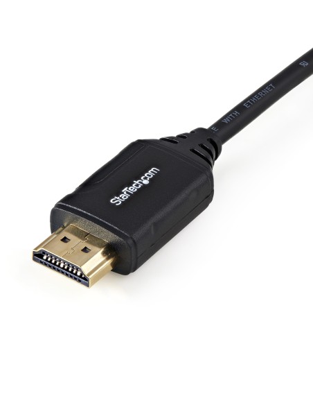 StarTech.com Cable de 0,5m HDMI de alta velocidad premium con Ethernet - 4K 60Hz - Cable para Blu-Ray UltraHD 4K 2.0 - Negro
