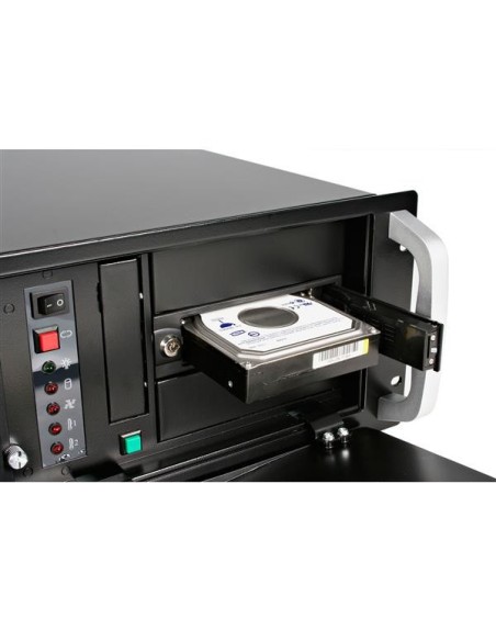 StarTech.com Rack Móvil Aluminio para Disco Duro HDD SATA de 3.5 Negro
