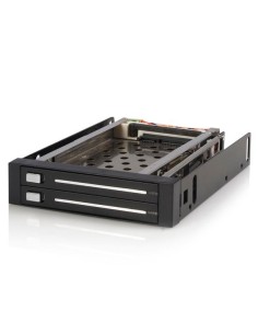 StarTech.com Rack Móvil Backplane de 2 Discos Duros HDD SATA 2.5 Negro