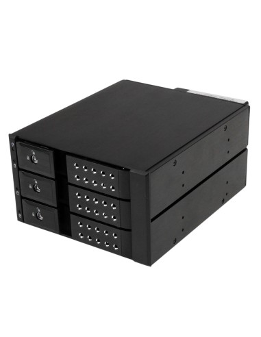 StarTech.com Rack Móvil Backplane con 3 BahÍ­as Hot Swap de 3.5 Negro