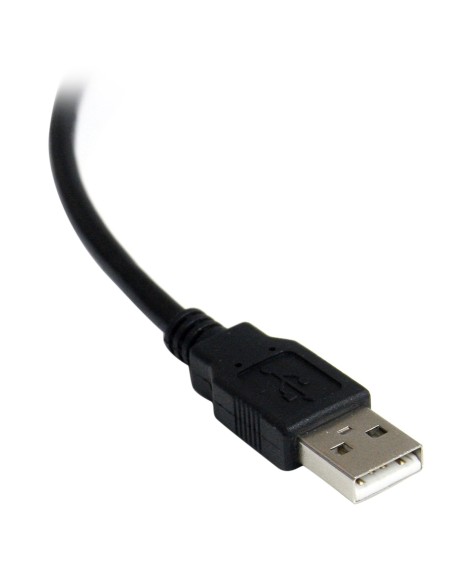 StarTech.com Cable Adaptador USB a Puerto Serie Serial RS232 DB9 FTDI Aislamiento Í?ptico - Negro
