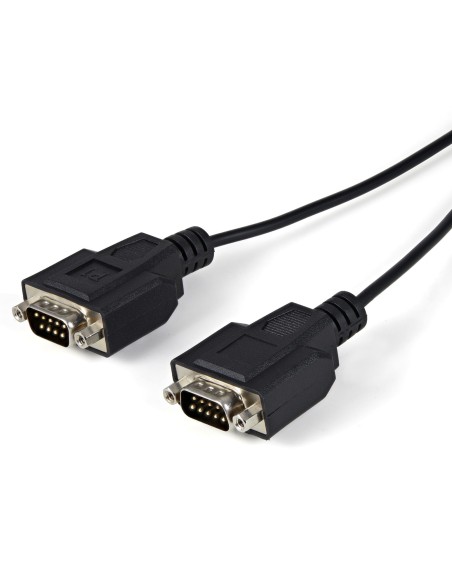 StarTech.com Cable USB a 2 Puertos Serie Serial RS232 DB9 Retención del Puerto de Asignación COM - 2.13m Negro