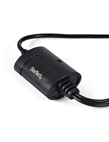 StarTech.com Cable USB a 2 Puertos Serie Serial RS232 DB9 Retención del Puerto de Asignación COM - 2.13m Negro