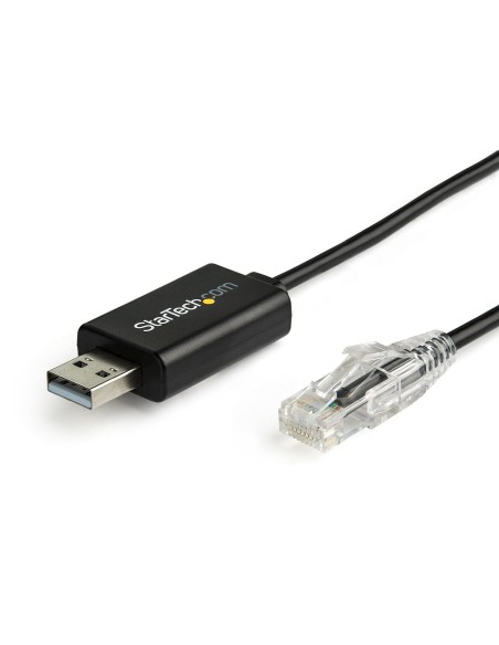 StarTech.com Cable Rollover para Consola Cisco - USB a RJ45 - 1.8m Negro