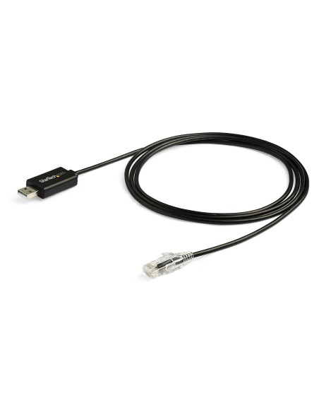 StarTech.com Cable Rollover para Consola Cisco - USB a RJ45 - 1.8m Negro