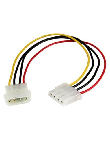 StarTech.com LP4POWEXT12 Cable Extensión de Alimentación Corriente Molex LP4 - 4 pines Macho a Hembra - Multicolor