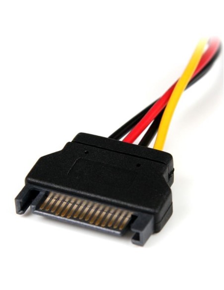 StarTech.com LP4SATAFM6IN Cable de Alimentación Adaptador Molex LP4 a SATA - Hembra a Macho - 15cm