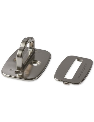 StarTech.com Anclaje para Cable de Seguridad de Ordenador Portátil - Grande acero - Plata