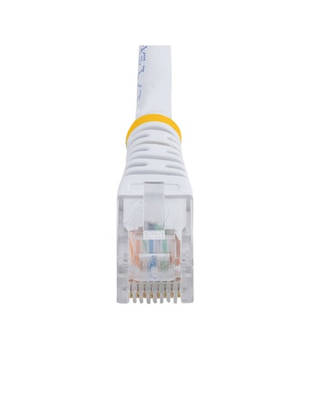 StarTech.com Cable de 15m Blanco de Red Ethernet UTP patch Cat5e RJ45 Moldeado