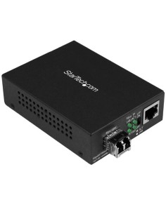 StarTech.com Conversor Compacto de Medios Ethernet Gigabit a Fibra Multimodo LC - 550m - Negro
