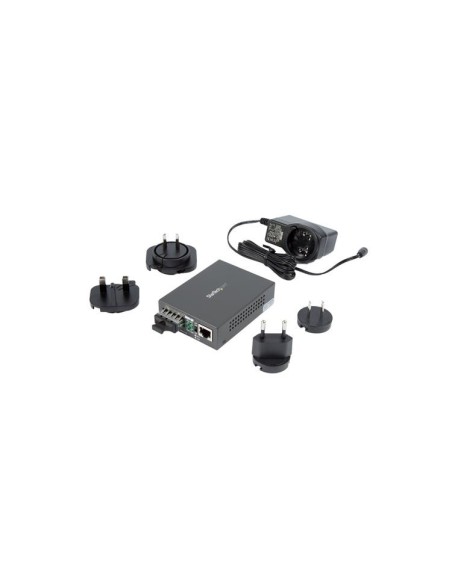 StarTech.com MCMGBSCSM10 convertidor de medio 1000 Mbit s 1310 nm Monomodo Negro