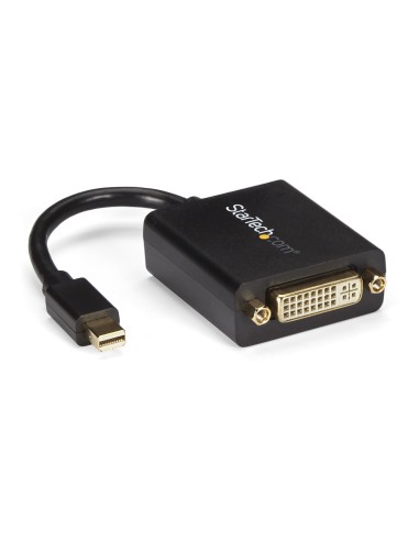 StarTech.com Adaptador Conversor de VÍ­deo Mini DisplayPort a DVI - Convertidor DP Pasivo - 1920x1200 - Negro