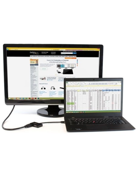 StarTech.com Adaptador Mini DP de Audio VÍ­deo para Viajes - Conversor Mini DisplayPort a HDMI o VGA - 1920x1200 1080p - Negro