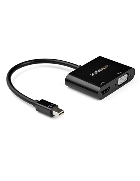 StarTech.com Adaptador Mini DisplayPort a HDMI o VGA - 4K 60Hz Negro