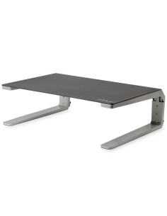 StarTech.com Base para Monitor - Riser de Acero y Aluminio - Soporte de Altura Ajustable - Negro Plata