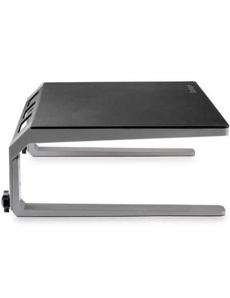 StarTech.com Base para Monitor - Riser de Acero y Aluminio - Soporte de Altura Ajustable - Negro Plata
