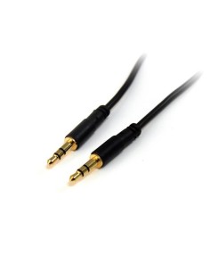 StarTech.com Cable Delgado de Audio Estéreo de 3,5mm - Macho a Macho - 3m Negro