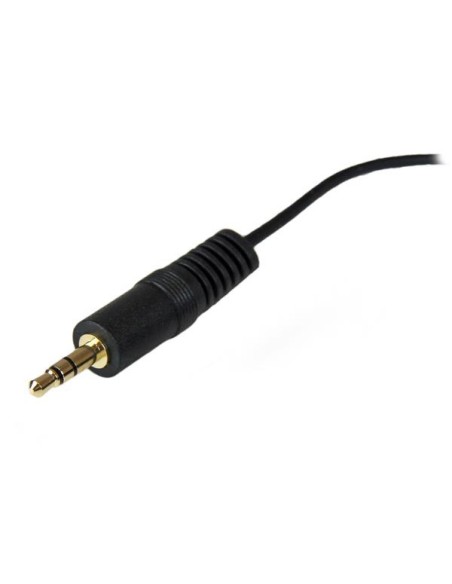 StarTech.com Cable Alargador Extensor de Audio Mini Jack 3,5mm Chapado en Oro para Auriculares - Macho a Hembra - 3.7m Negro