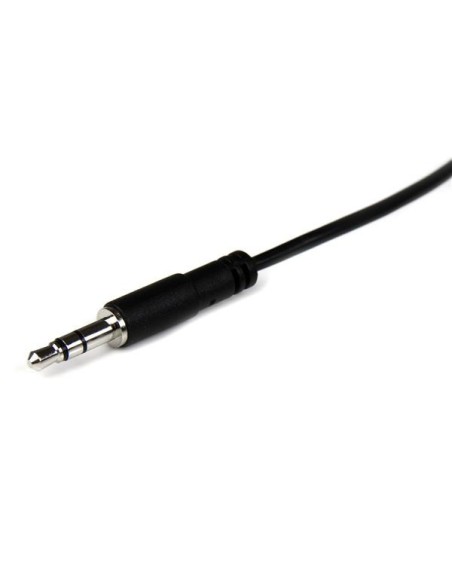 StarTech.com Cable de Extensión Alargador de Auriculares Mini-Jack 3,5mm 3 pines Macho a Hembra - 1m Negro