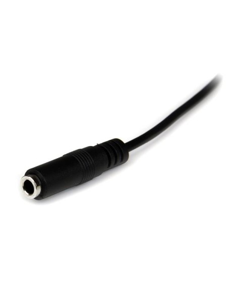 StarTech.com Cable de Extensión Alargador de Auriculares Mini-Jack 3,5mm Estéreo Macho a Hembra - Delgado - 2m Negro