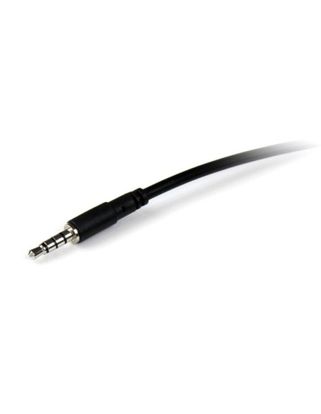 StarTech.com Cable de Extensión Alargador de Auriculares Headset Mini-Jack 3,5mm 4 pines Macho a Hembra - 2m Negro
