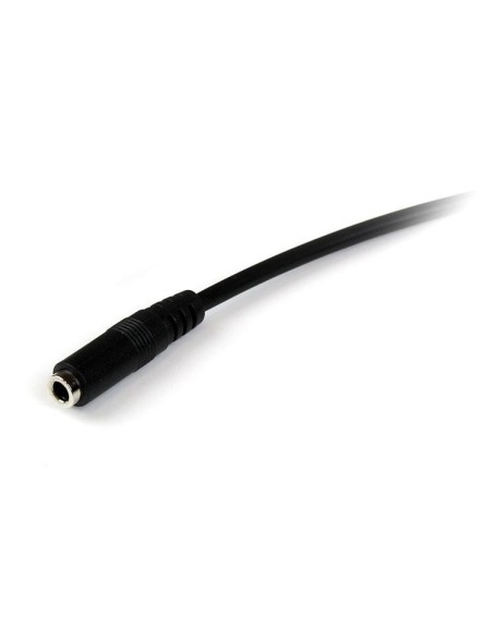 StarTech.com Cable de Extensión Alargador de Auriculares Headset Mini-Jack 3,5mm 4 pines Macho a Hembra - 2m Negro