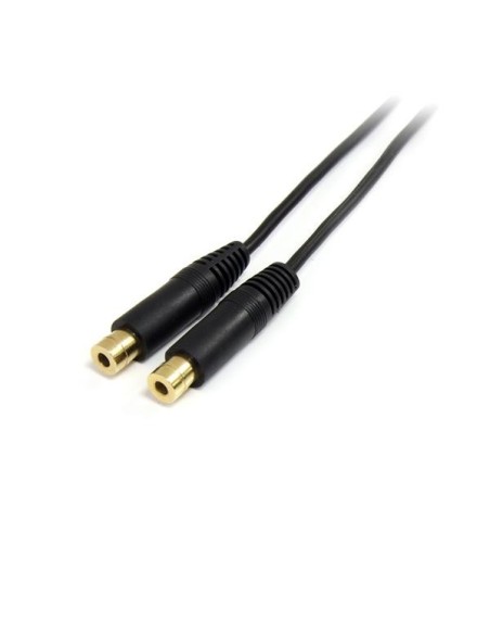 StarTech.com Cable Audio Splitter Divisor de Auriculares Mini-Jack 3,5mm Estéreo Macho a 2x Hembra - 0.15m Negro