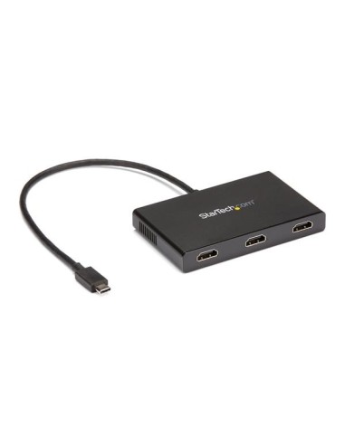 StarTech.com MSTCDP123HD Adaptador gráfico USB tipo-c a 3x HDMI 3840 x 2160 Pixeles Negro