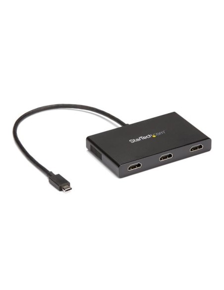 StarTech.com MSTCDP123HD Adaptador gráfico USB tipo-c a 3x HDMI 3840 x 2160 Pixeles Negro