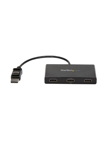 StarTech.com Splitter Multiplicador DisplayPort a 3 puertos HDMI - Hub MST DP 1.2 - Negro