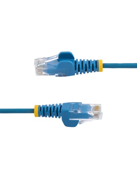 StarTech.com Cable de red CAT6 UTP Delgado con Conectores RJ45 sin Enganches - 1.5M Azul