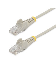 StarTech.com Cable de red CAT6 UTP Delgado con Conectores RJ45 sin Enganches - 1.5M Gris