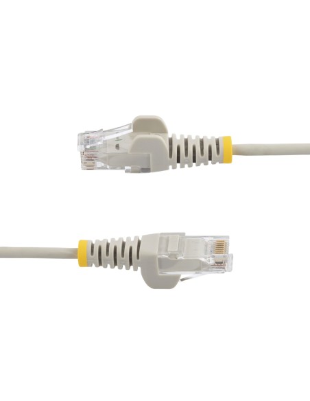 StarTech.com Cable de red CAT6 UTP Delgado con Conectores RJ45 sin Enganches - 1.5M Gris