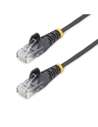 StarTech.com Cable de red CAT6 UTP Delgado con Conectores RJ45 sin Enganches - 3M Negro