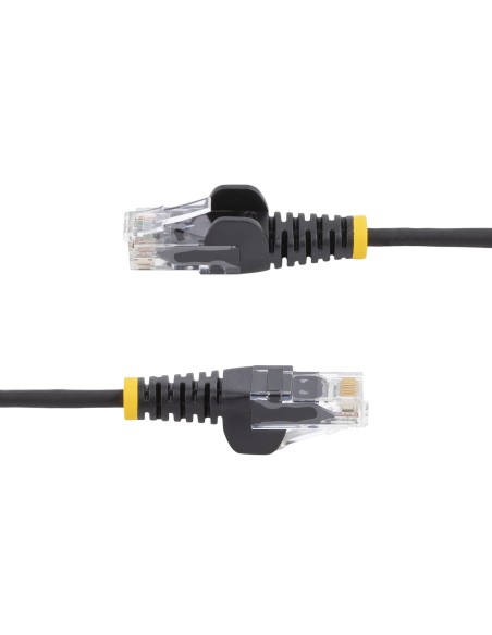 StarTech.com Cable de red Cat6 UTP Delgado con Conectores RJ45 sin Enganches - 0.5M Negro