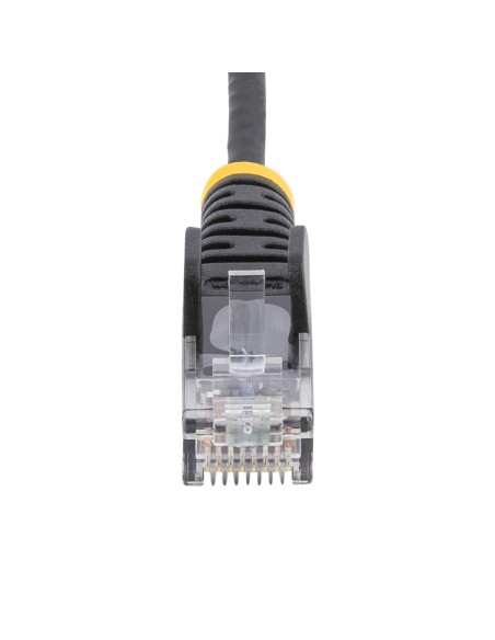 StarTech.com Cable de red Cat6 UTP Delgado con Conectores RJ45 sin Enganches - 0.5M Negro