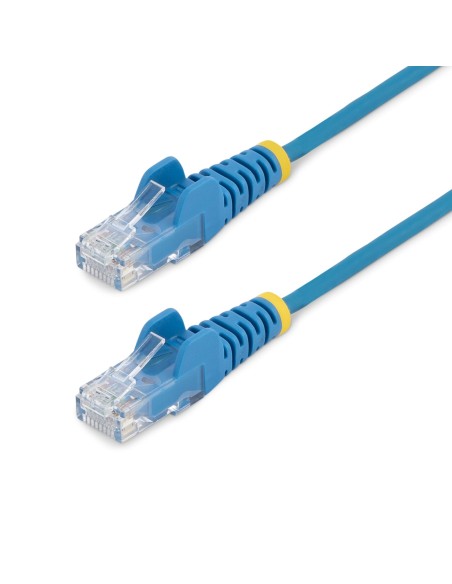 StarTech.com Cable de red Cat6 UTP Delgado con Conectores RJ45 sin Enganches -  0.5m Azul