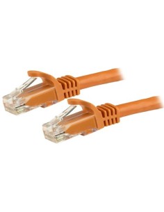 StarTech.com Cable de red Cat6 Ethernet RJ45 sin Enganches UTP 24AWG - 1.5m Naranja