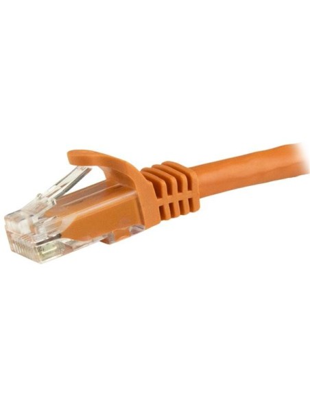StarTech.com Cable de red Cat6 Ethernet RJ45 sin Enganches UTP 24AWG - 1.5m Naranja